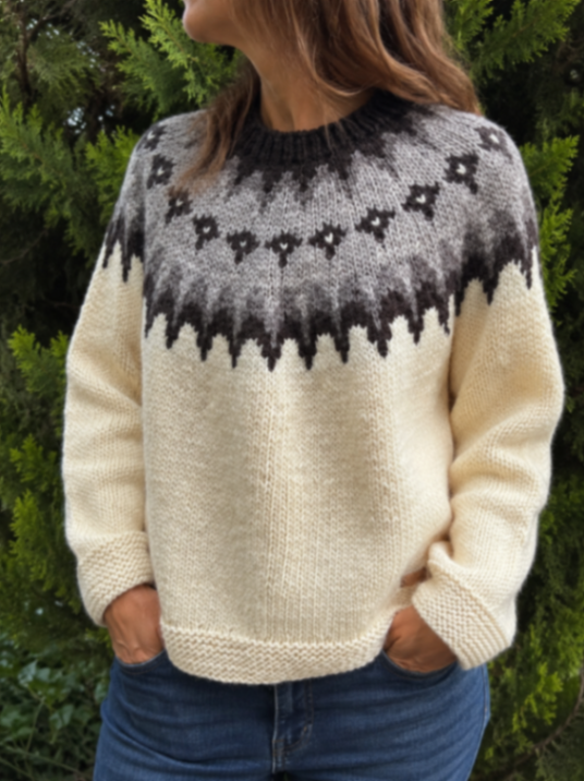 Ecru colour with mink bands 1