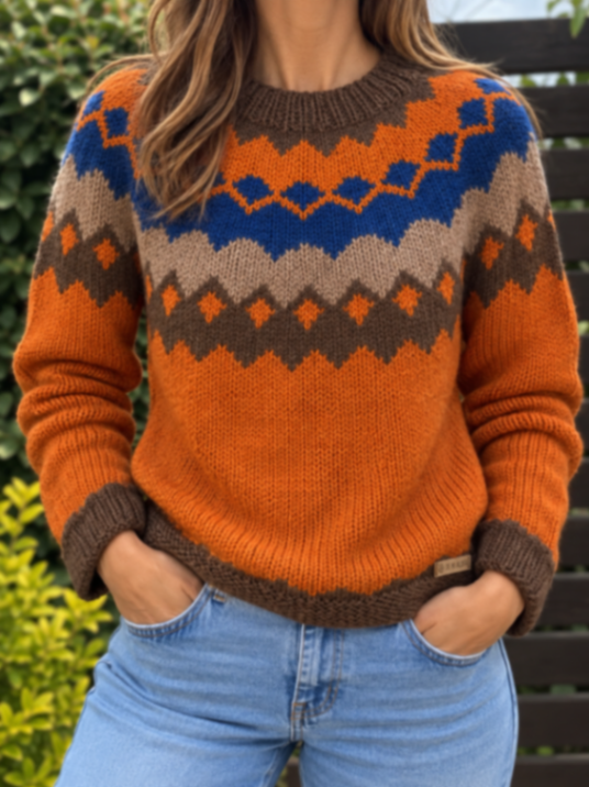 Fibra de llama naranja 1