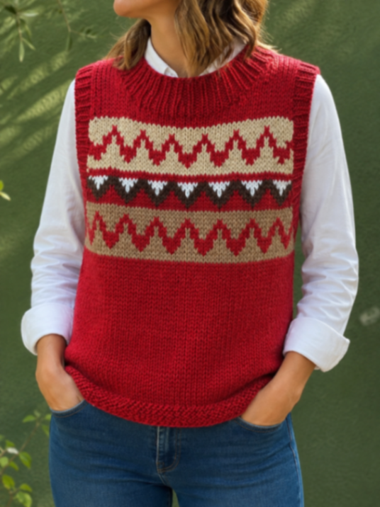 Basic red waistcoat 1