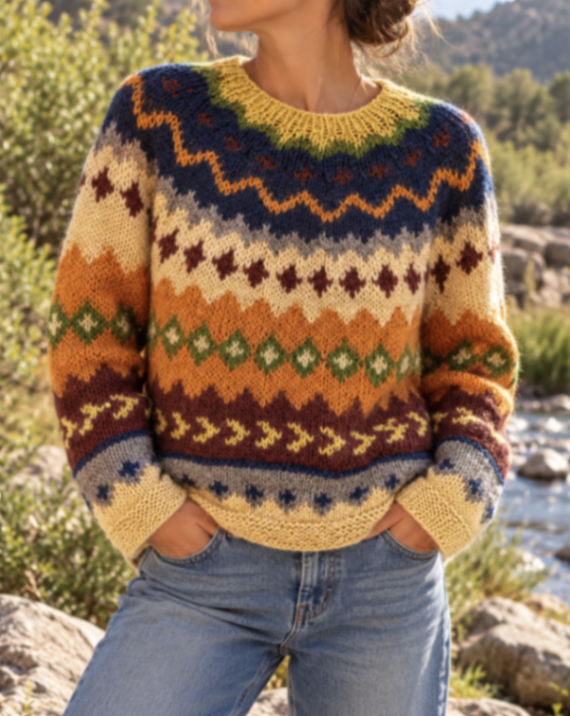 Jacquard sweater 1