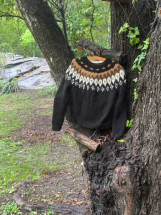 Black llama sweater 1