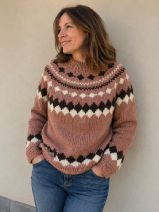 Nude pink base sweater 1
